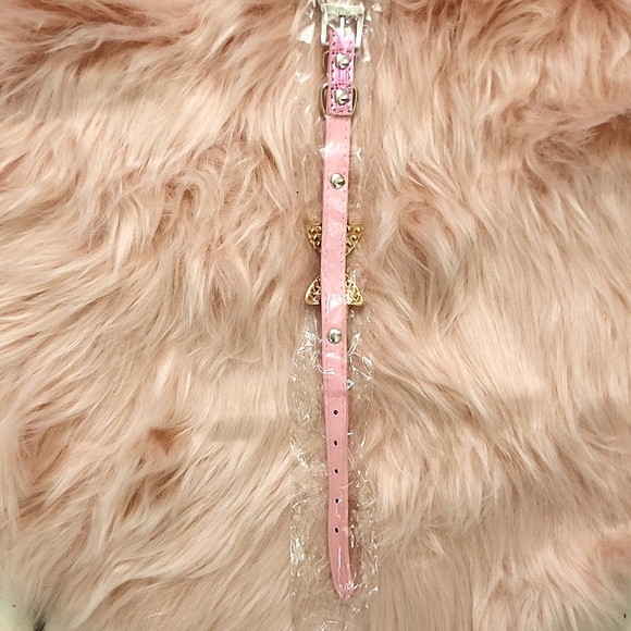 Brand New METALLIC FAUX CROC BLING PET COLLAR-S - Picture 2 of 4